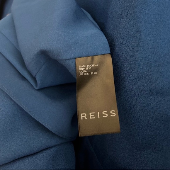 Reiss Cora Bell Sleeve Cobalt Blue High Neckline Shift
Dress Size 10 - Picture 5 of 6